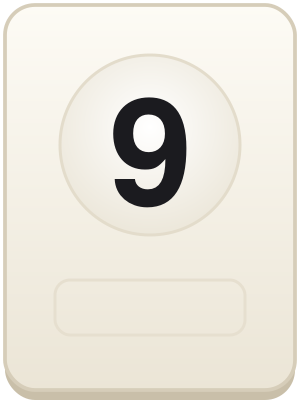 9 negru