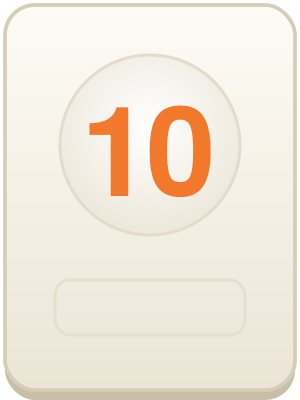 10 portocaliu