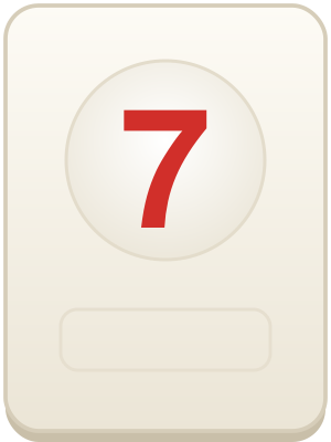 7 roșu